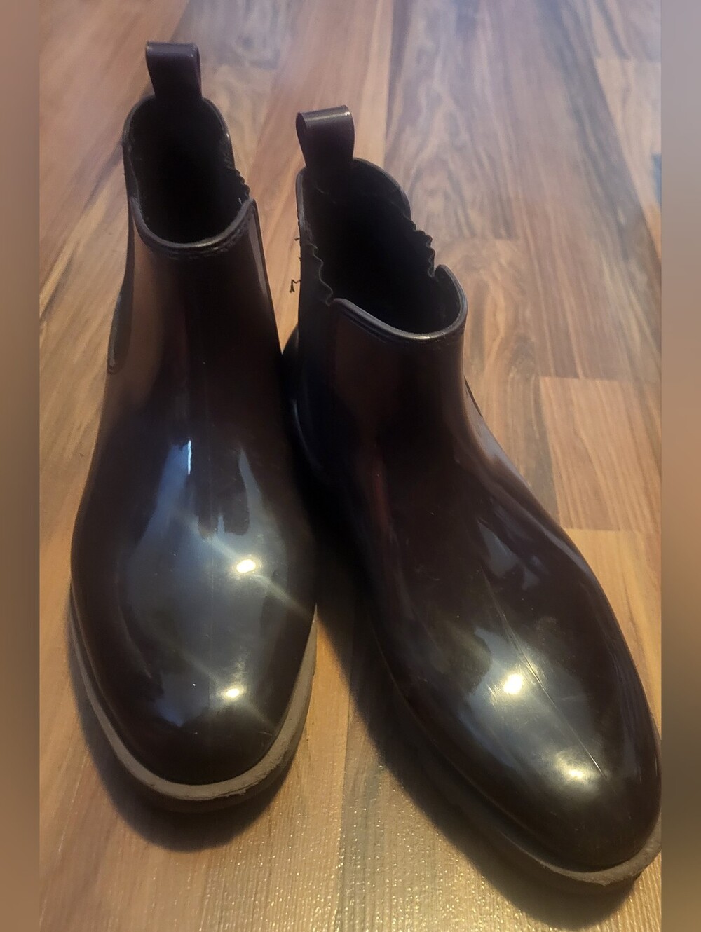 Cougar Ankle Rainboots Eggplant Color